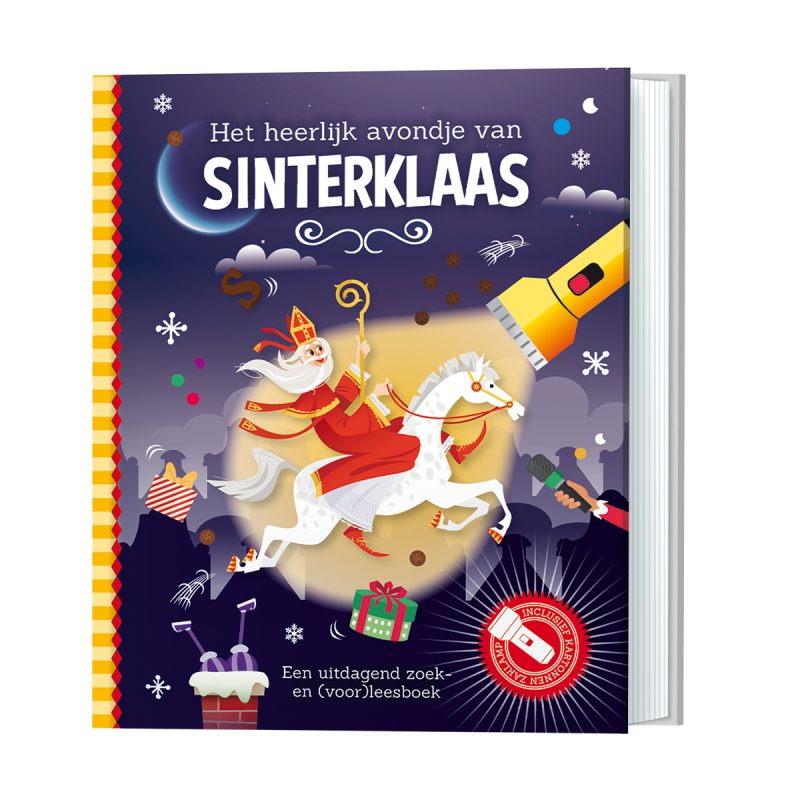 Zaklampboek: Het heerlijk avondje van Sinterklaas
